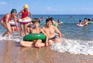 1993年の夏、北戴河で父と
