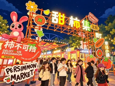甜柿集夜市
